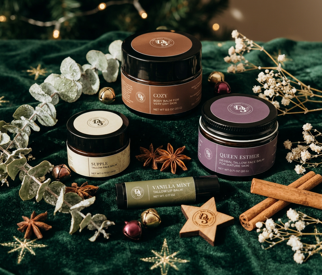 Ultimate Slow Herb-Infused Gift Set: Supple, Queen Esther, Cozy + Lip Balm