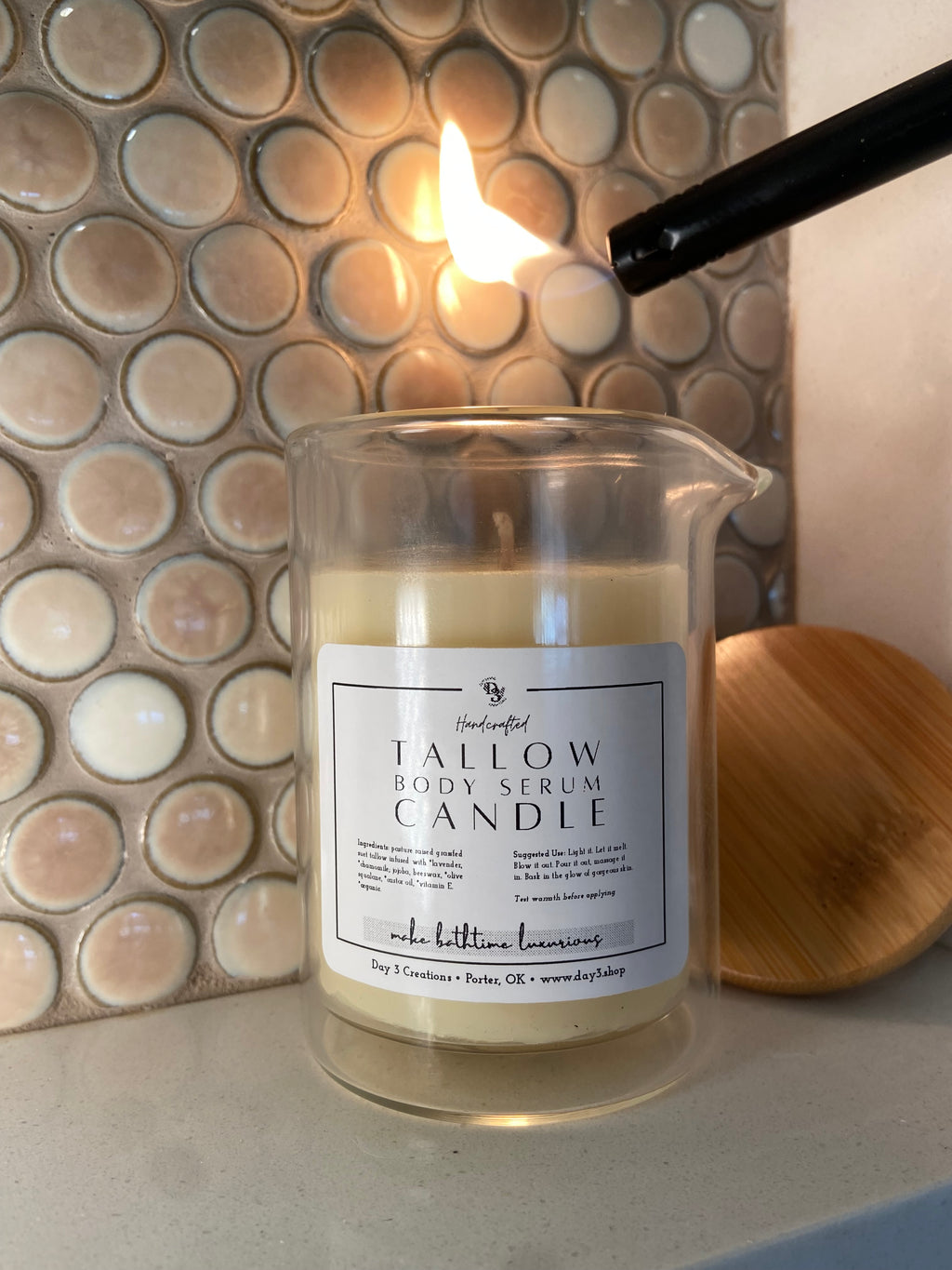 Warm Body Serum Candle
